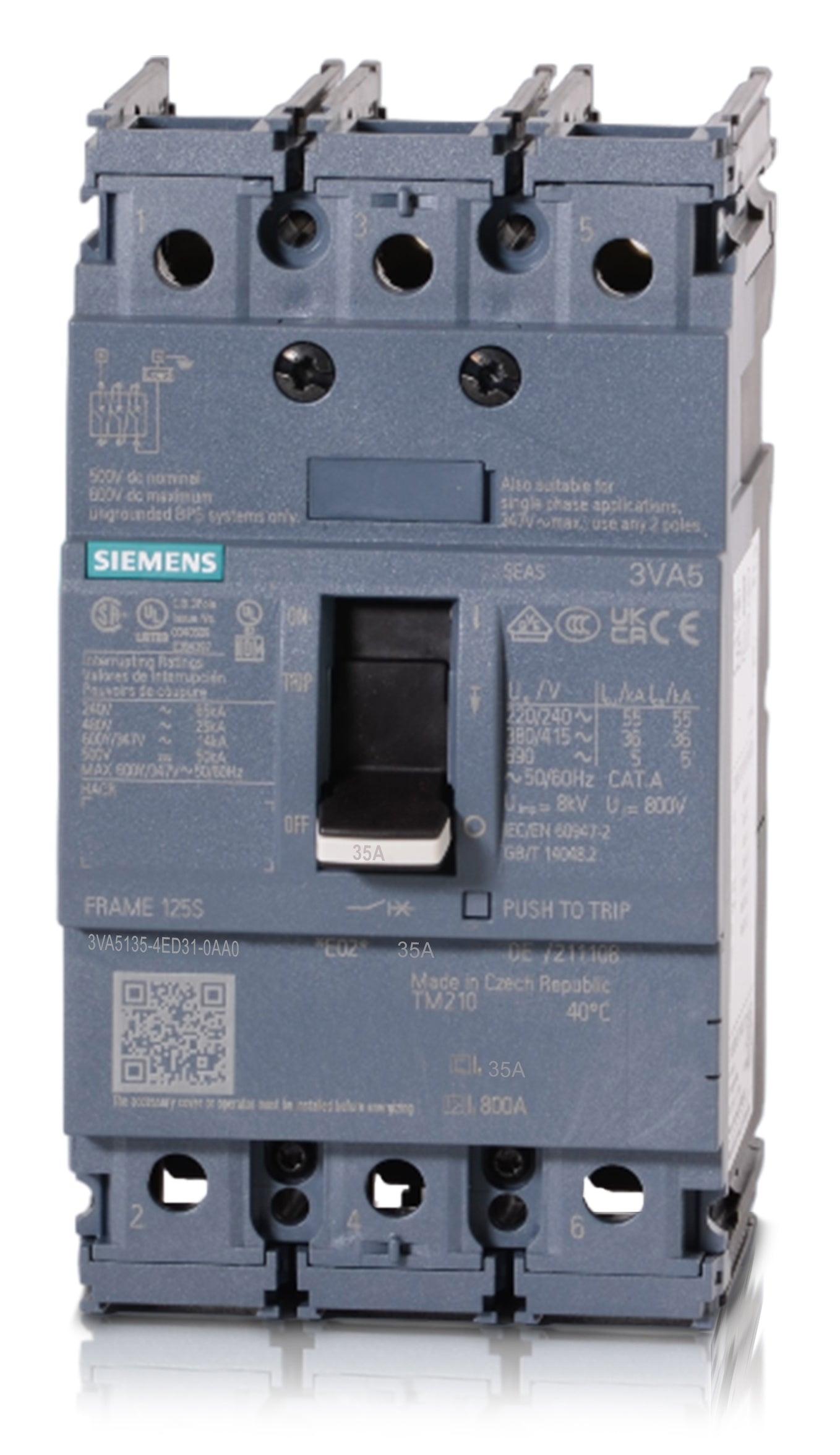 Siemens 3VA5135-4ED31-0AA0 Molded Case Circuit Breaker – SuperBreakers