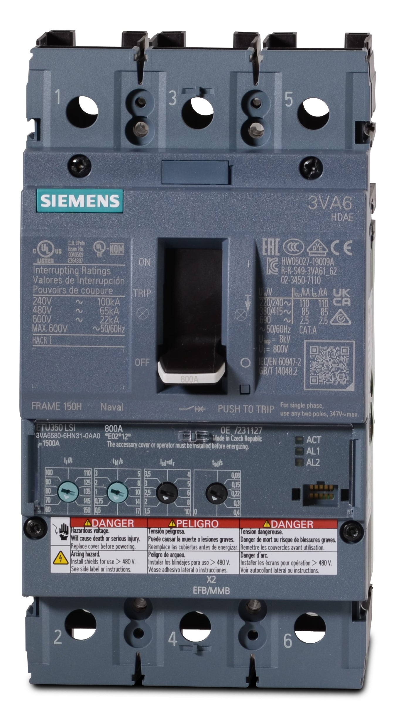 Siemens 3VA6460-6HN31-0AA0 Molded Case Circuit Breaker – SuperBreakers