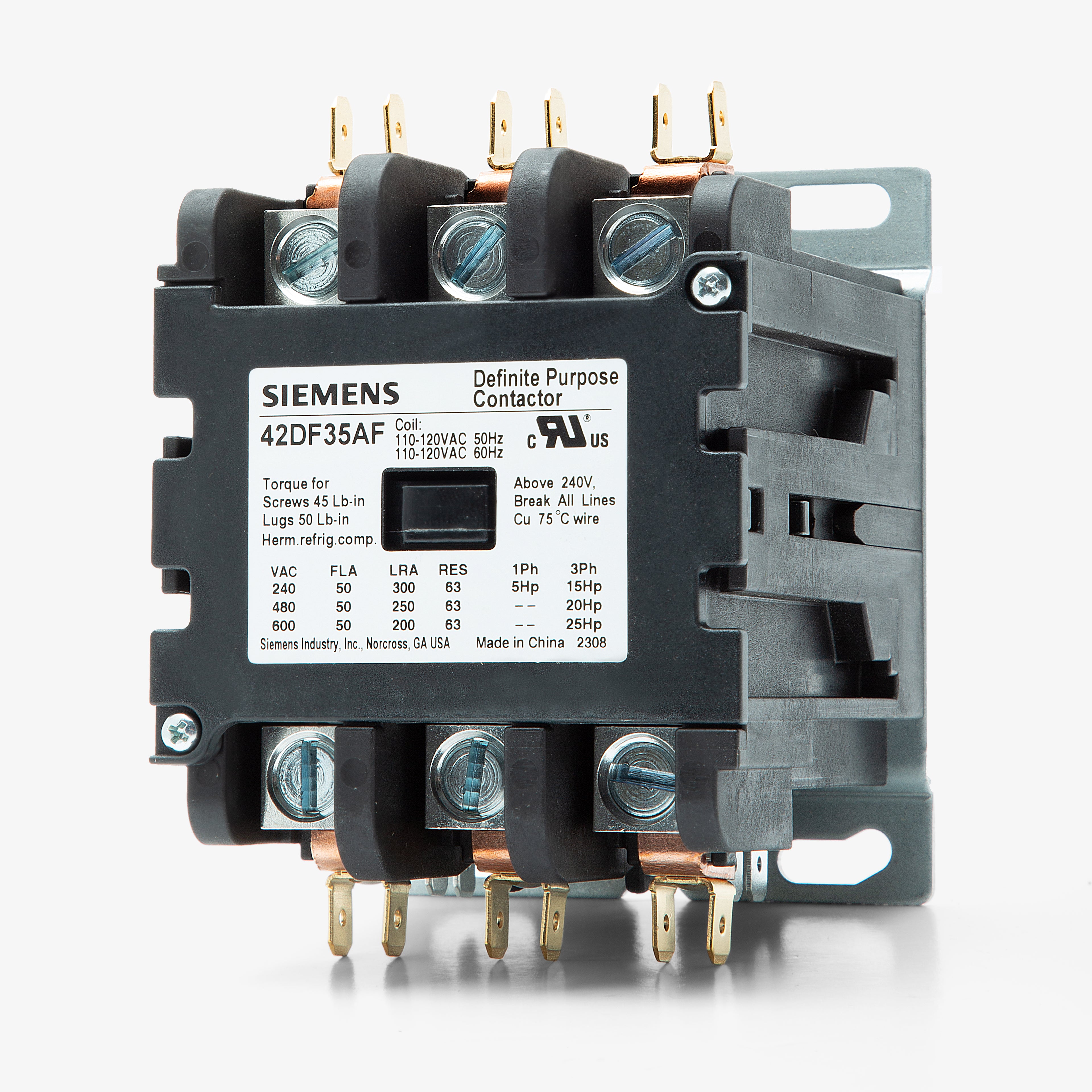 Siemens 42DF35AF Definite Purpose Contactor SuperBreakers