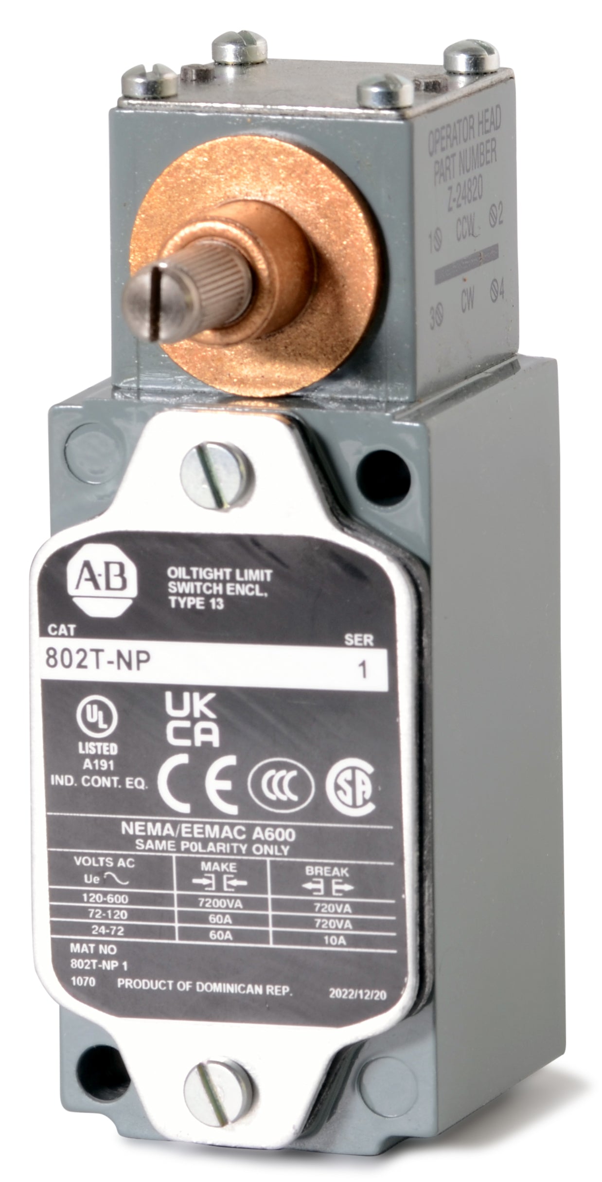 Allen Bradley 802T-NP Limit Switch – SuperBreakers