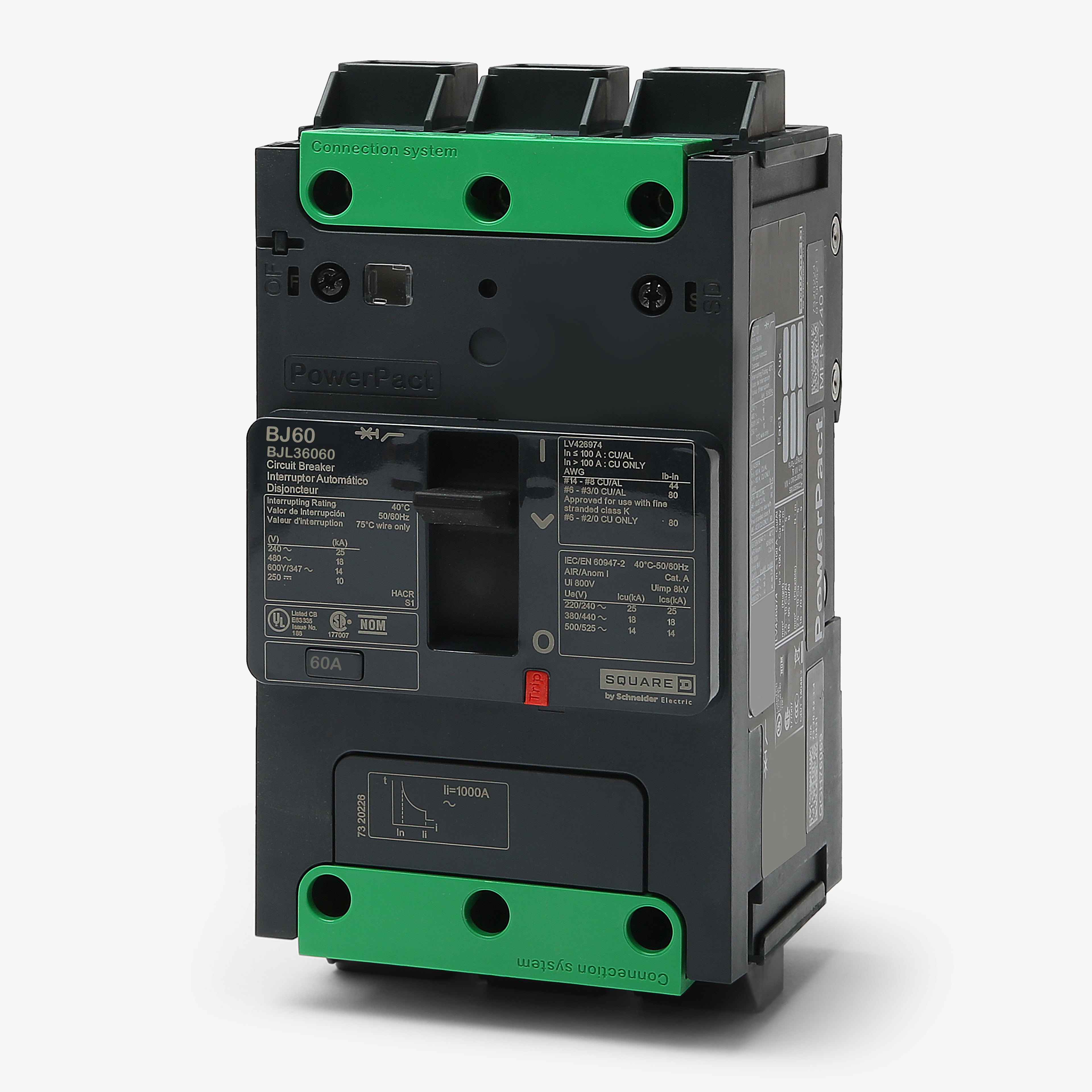 Square D BJL36060 3 Pole Circuit Breaker – SuperBreakers