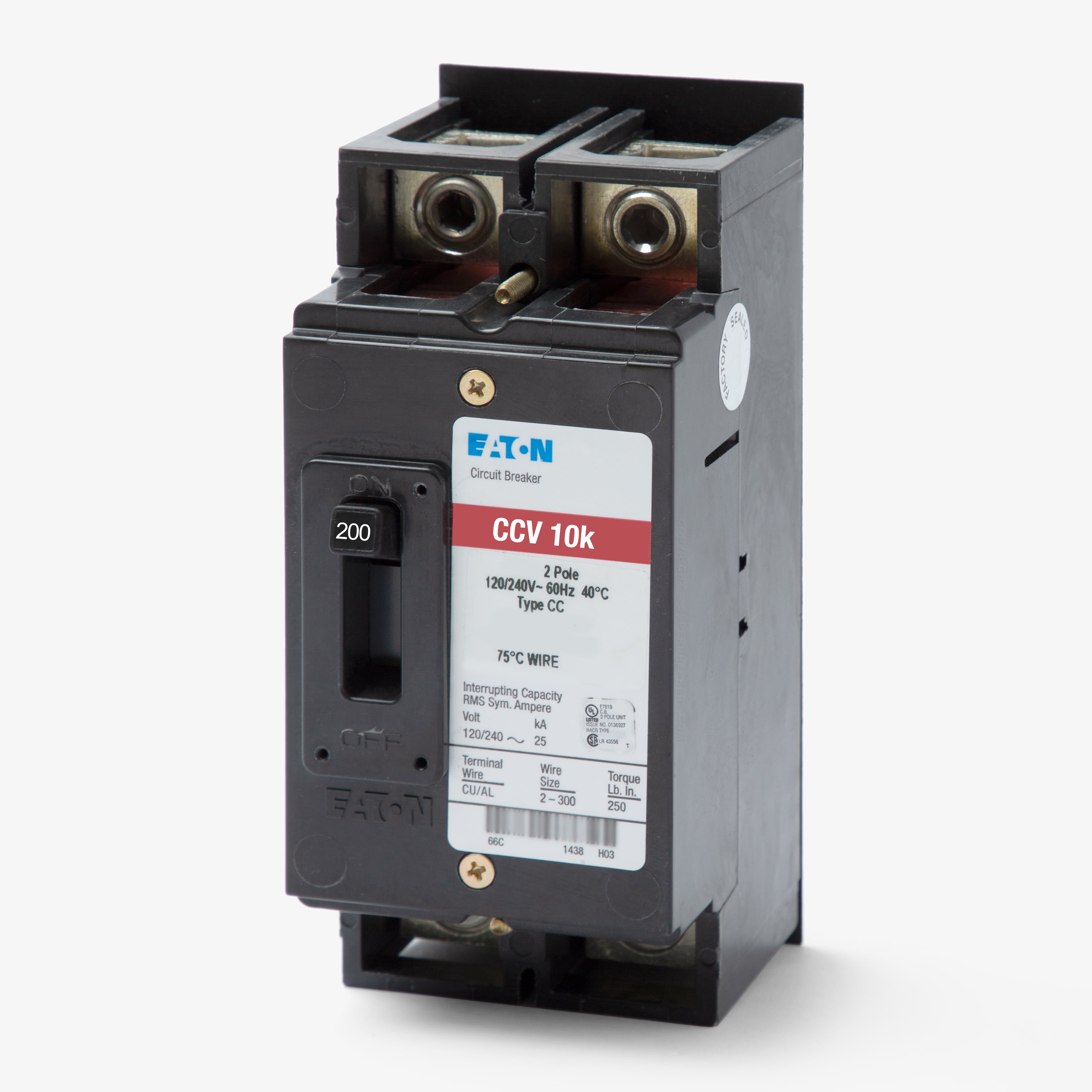 Eaton CCV2200 2 Pole Circuit Breaker – SuperBreakers