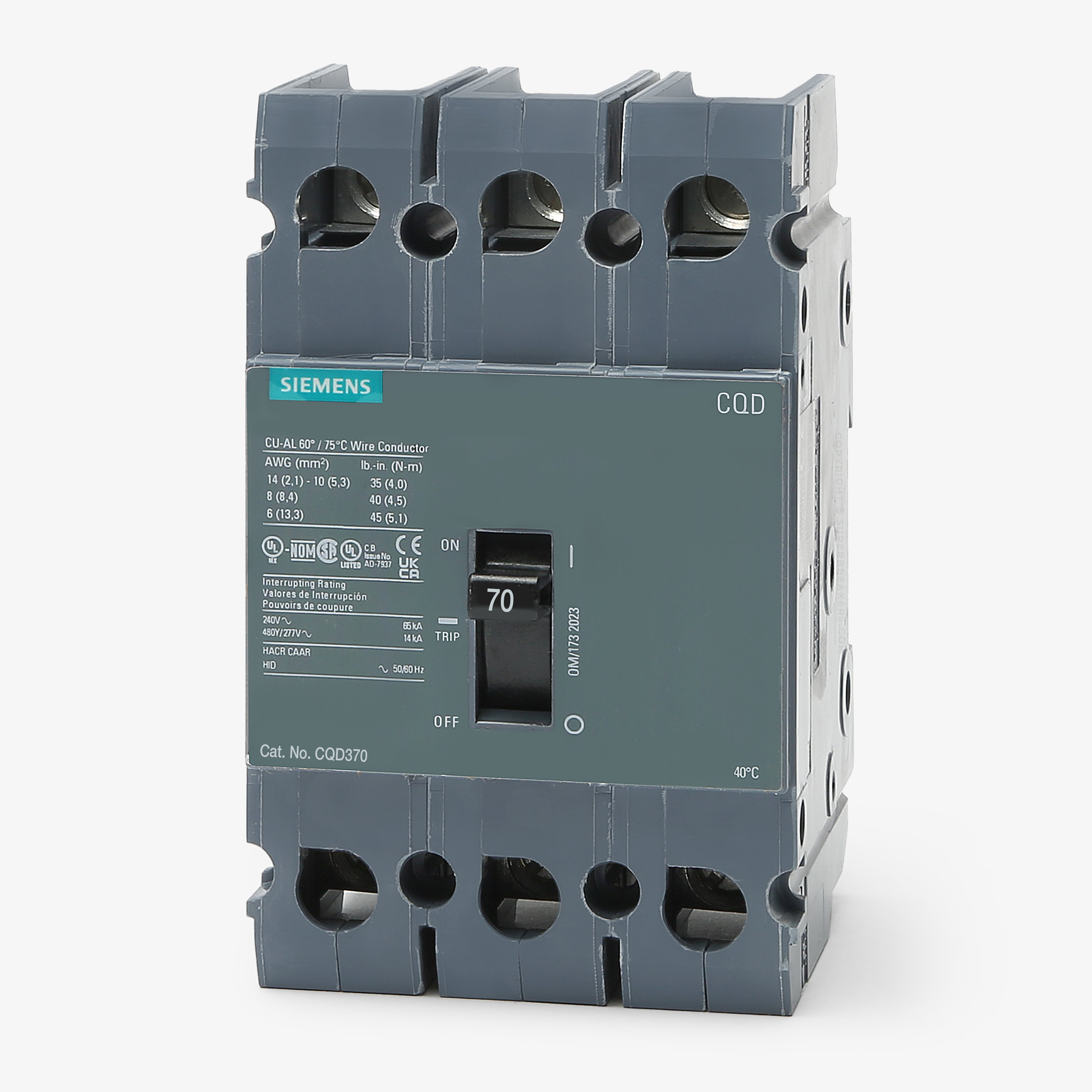Siemens CQD370 Molded Case Circuit Breaker | SuperBreakers
