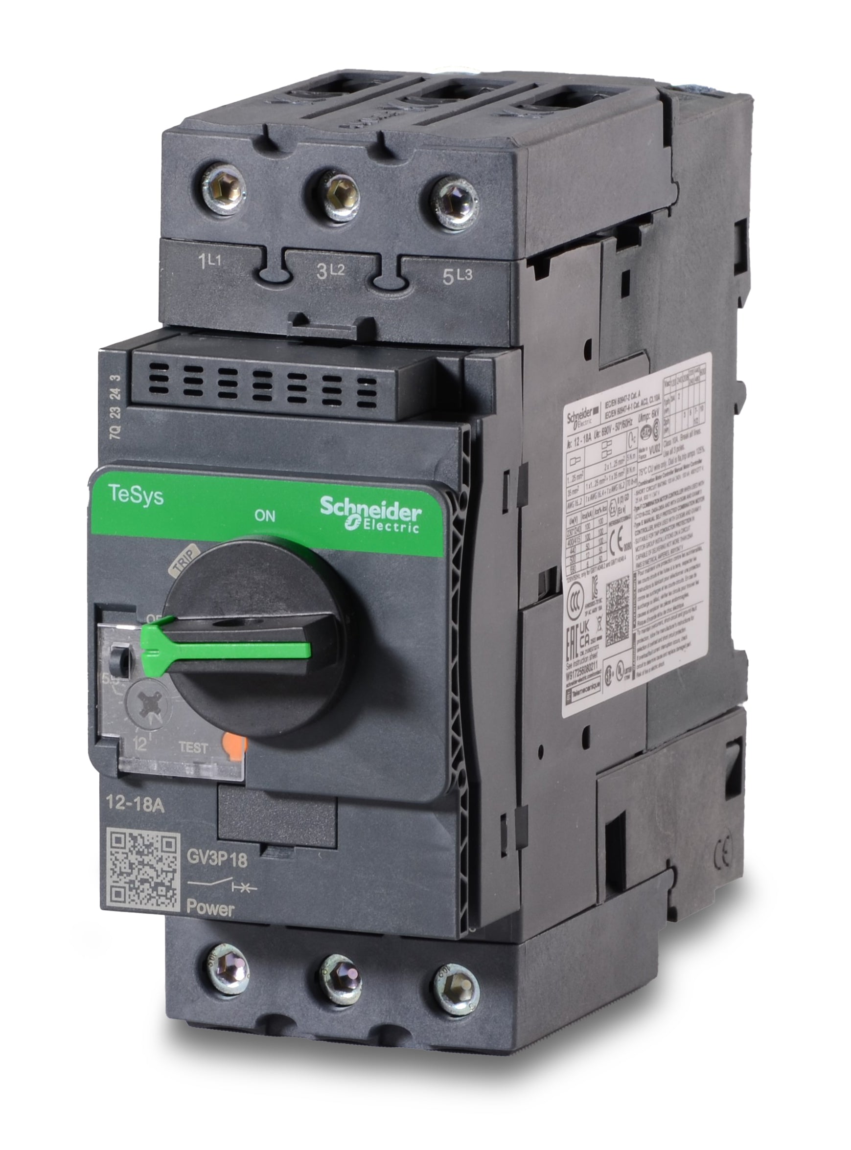 Square D GV3P18 Motor Protection Circuit Breaker – SuperBreakers