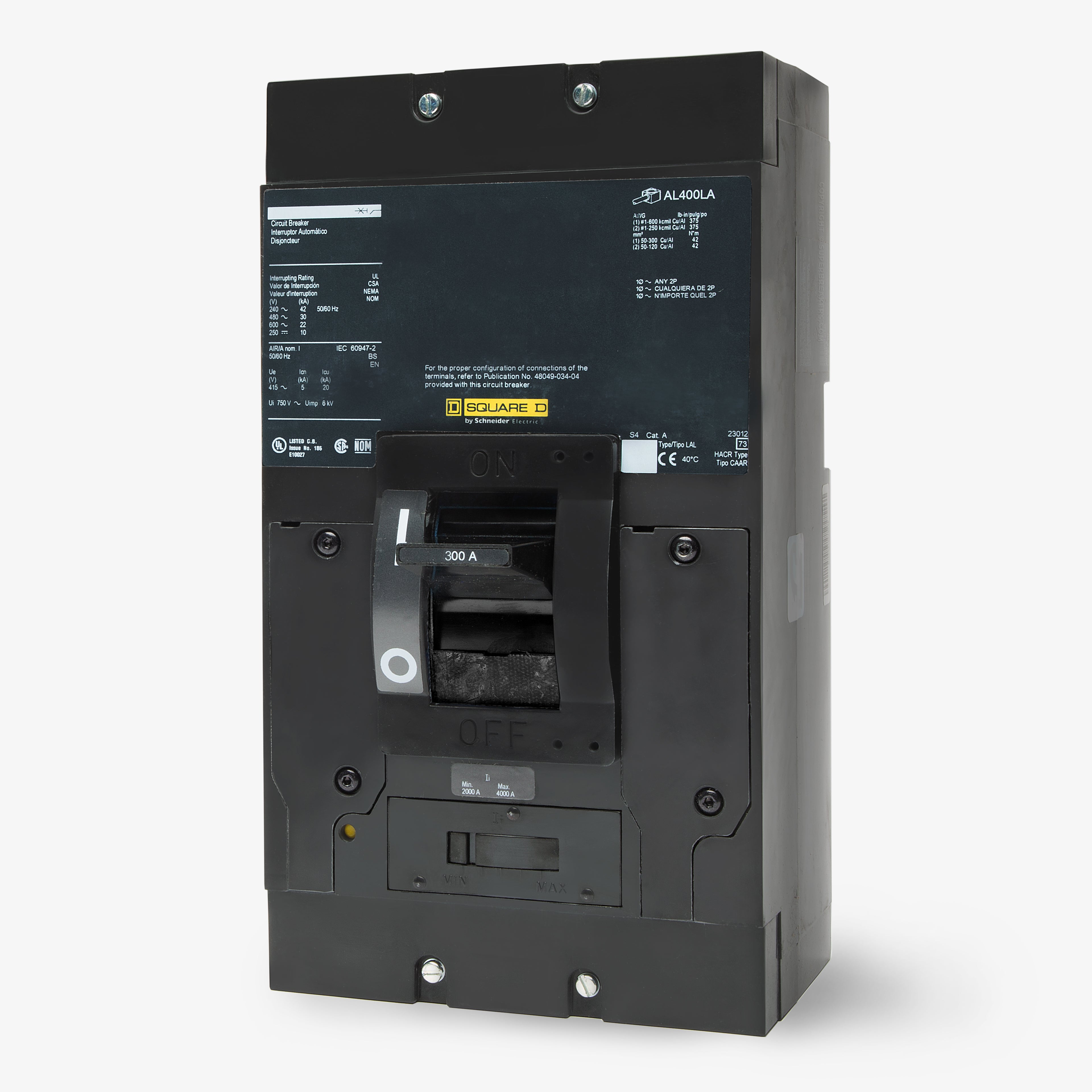 Square D LAL36300 3 Pole Circuit Breaker – SuperBreakers