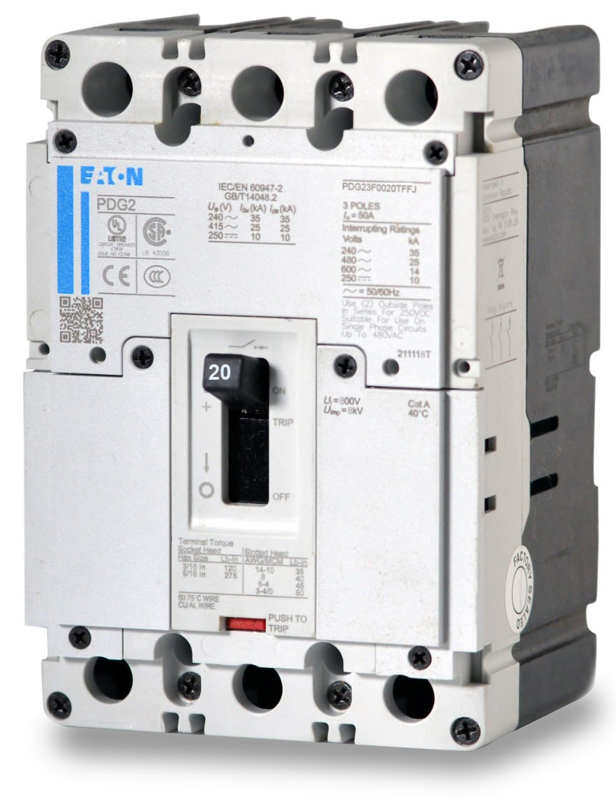 Eaton PDG23F0020TFFJ 3 Pole Circuit Breaker SuperBreakers
