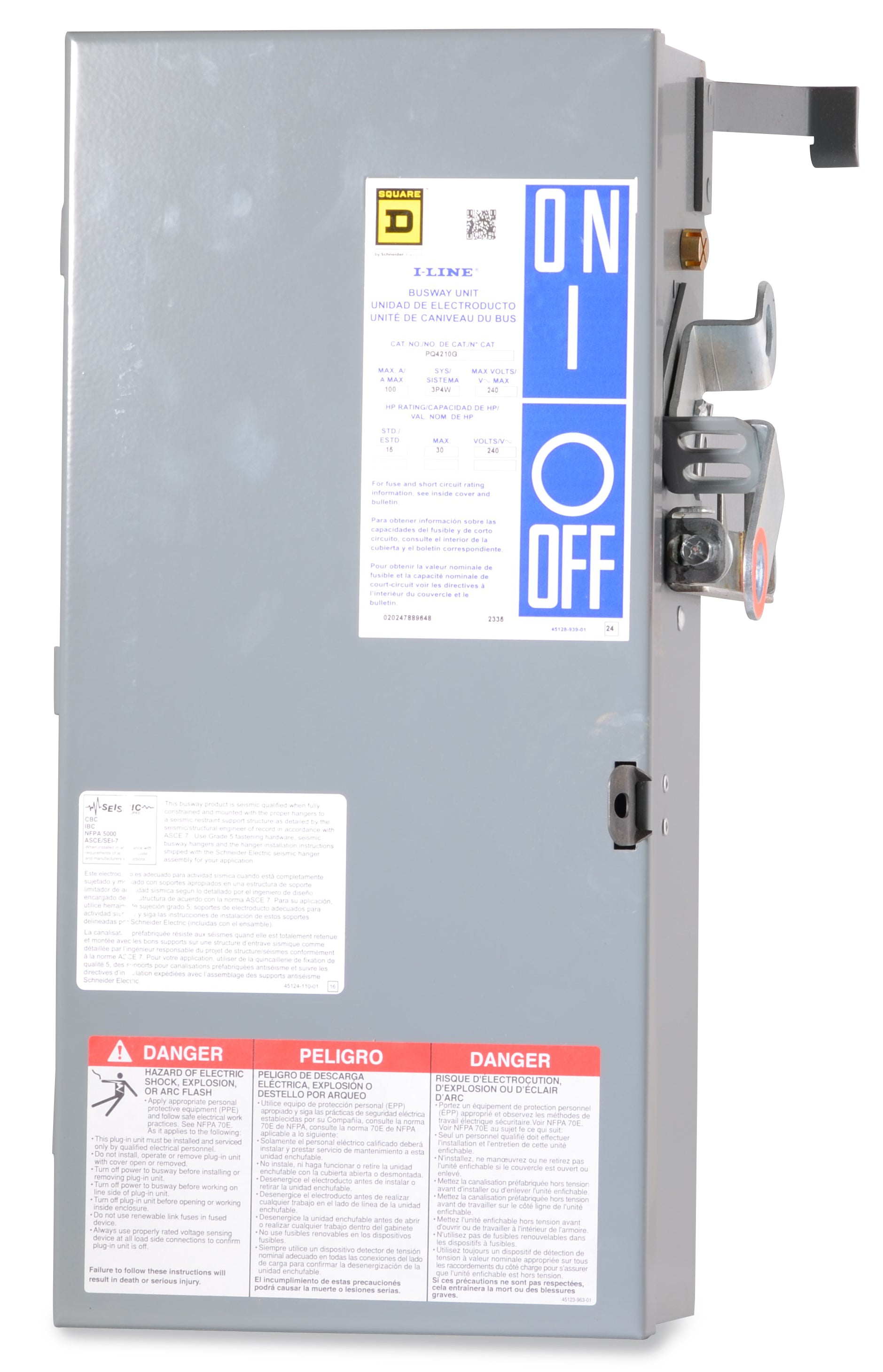 Square D PQ4210G Bus Plug SuperBreakers
