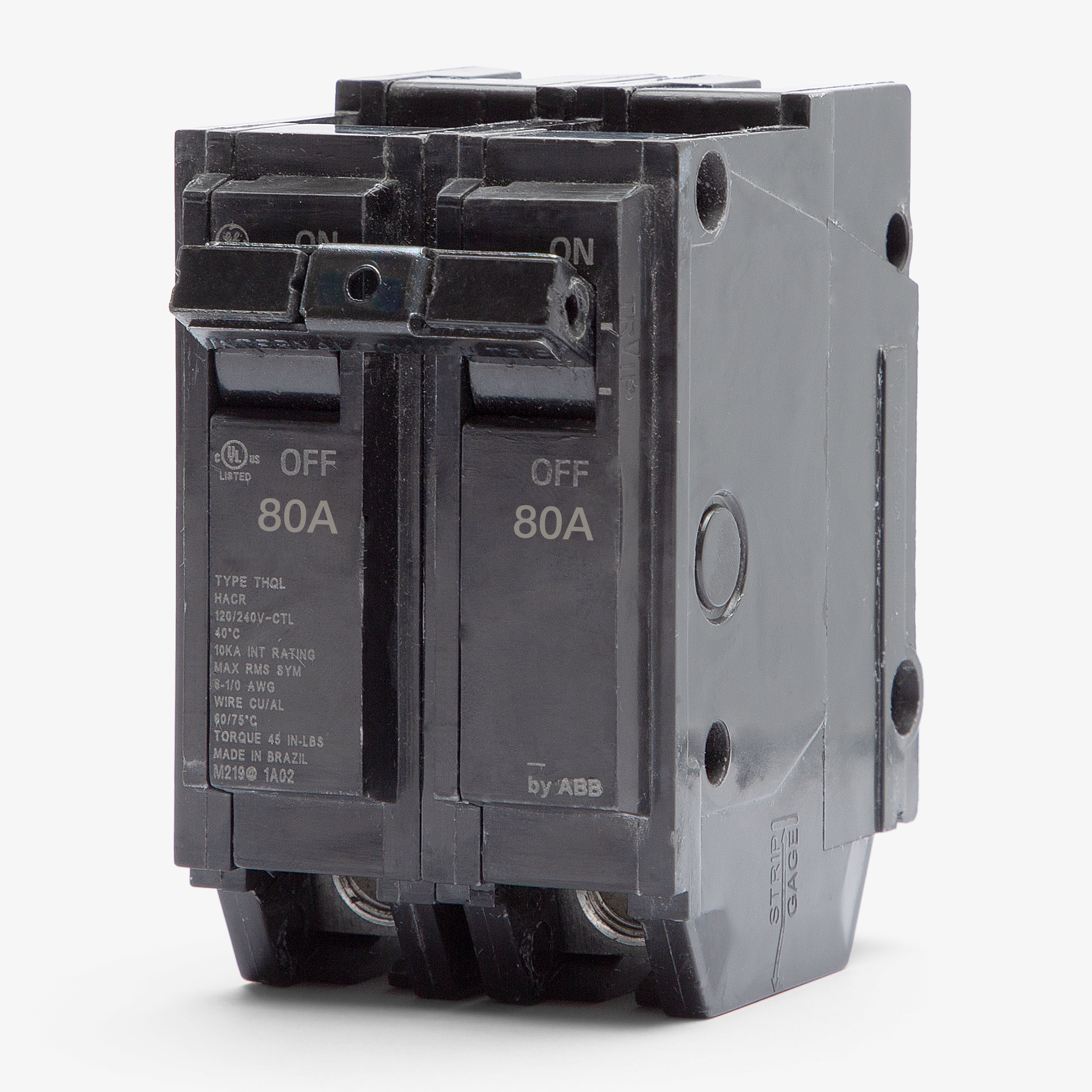 ABB / General Electric THQL2180 - 80A 2 Pole Miniature Circuit
