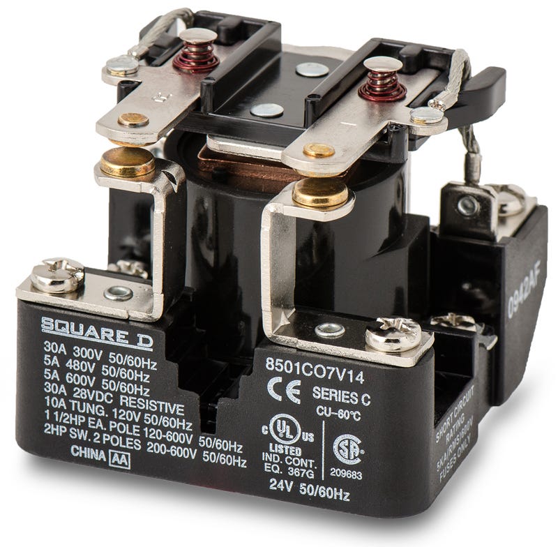 Square D 8501CO7V14 Power Relay – SuperBreakers