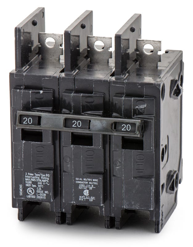 Siemens BQ3B020 3 Pole Circuit Breaker