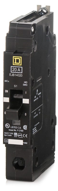 Square D EJB14020 1 Pole Circuit Breaker – SuperBreakers