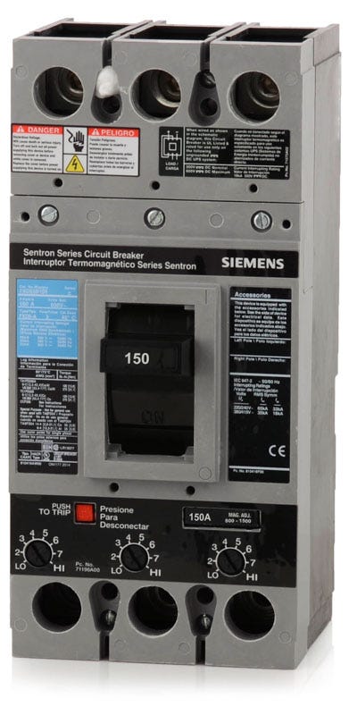 Interruttore Circuito Custodia Stampata Siemens FXD63B150L