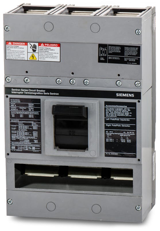 Siemens HJD63F400 3 Pole Circuit Breaker – SuperBreakers