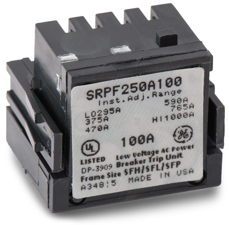General Electric SRPF250A100 Rating Plug SuperBreakers