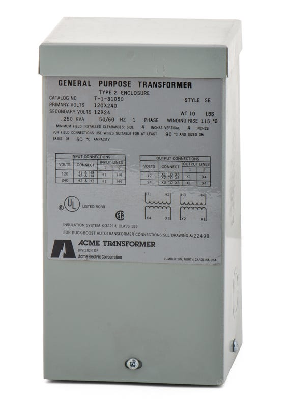 ACME T181050 BuckBoost Transformer SuperBreakers