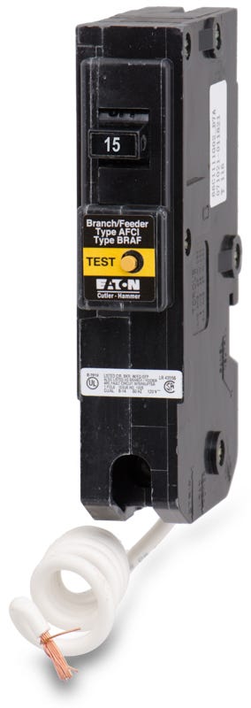 Eaton/Cutler-Hammer BR115AF 1 Pole Circuit Breaker Arc Fault ...