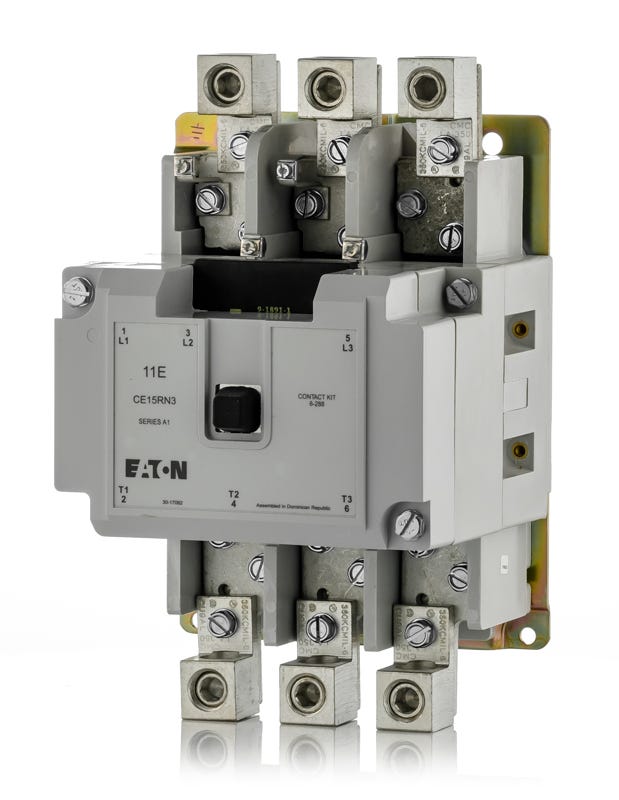 thumbnail image 2 of Eaton CE15RN3A IEC 3-Pole Contactor – 200 Amp, 120V Coil, Open Type 2 of 6