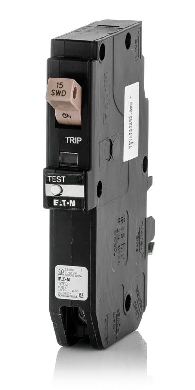 Eaton Type BR 15-amp 1-Pole Gfci Circuit Breaker GFTCB115CS At
