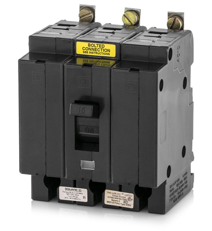 Square D EHB34015 3 Pole Circuit Breaker – SuperBreakers
