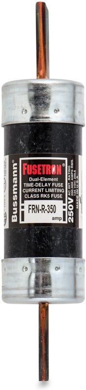 Bussmann Fusetron FRN-R-350 Fuse 350 Amp 250VAC Dual-Element Time-Delay Fuse - 2