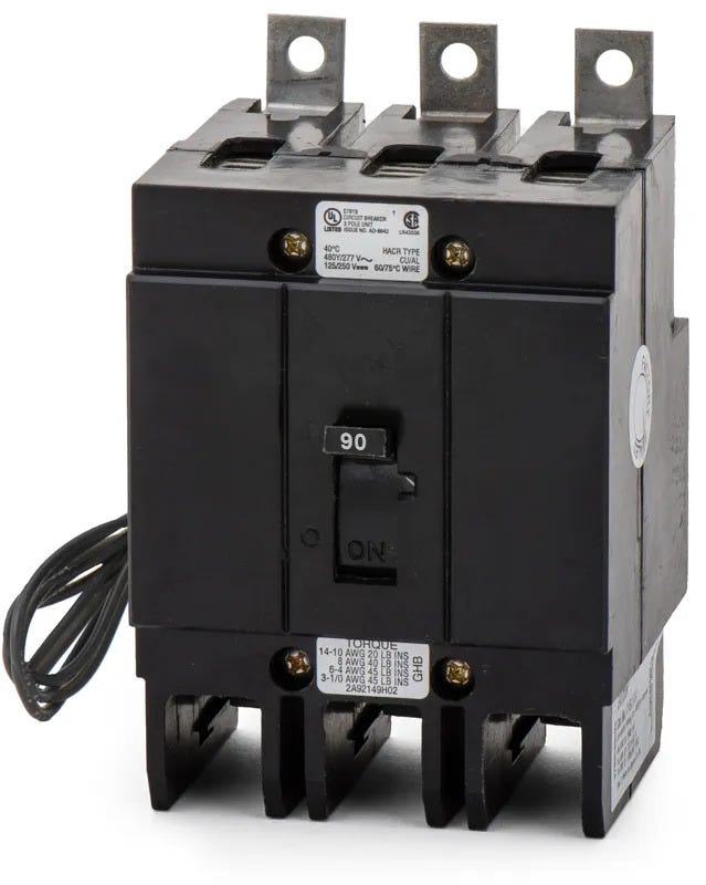 Eaton GHB3090S1 3 Pole Circuit Breaker SuperBreakers