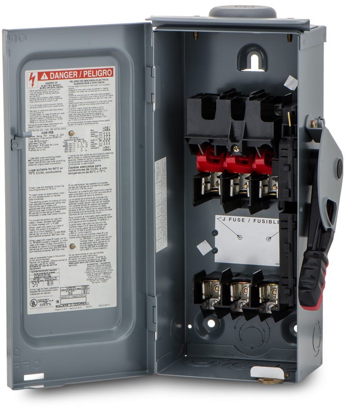 Square D H361RB Heavy Duty Safety Switch SuperBreakers
