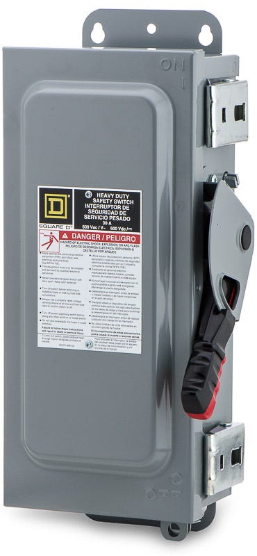 Square D HU361AWK Heavy Duty Safety Switch – SuperBreakers