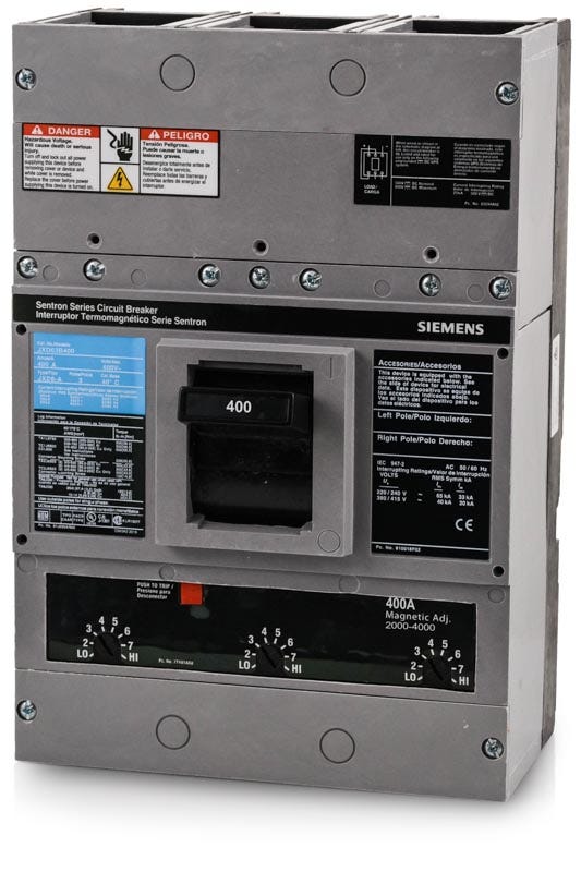 Siemens JXD63B400 3 Pole Circuit Breaker – SuperBreakers