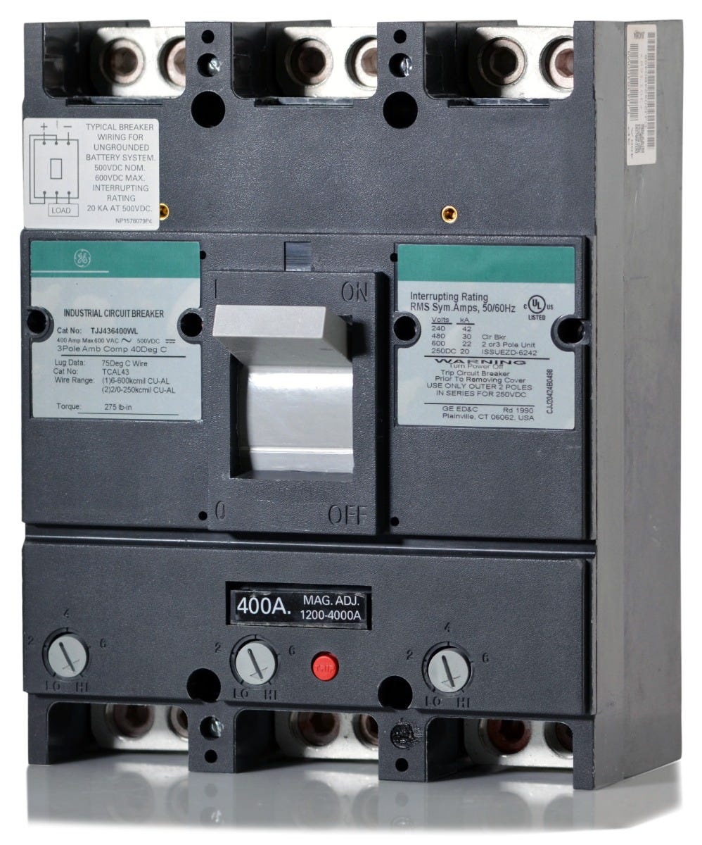 General Electric TJJ436400WL 3 Pole Circuit Breaker