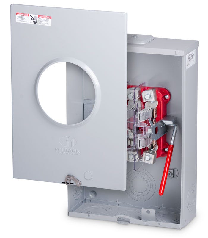 Milbank U4701XLBLG Meter Socket SuperBreakers