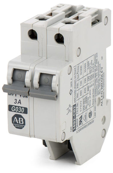 Allen Bradley 1492-CB2G030 - 3A 2 Pole Supplementary Protector