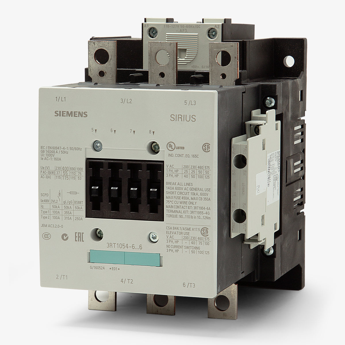 Siemens 3RT1054-6AF36 Contactor