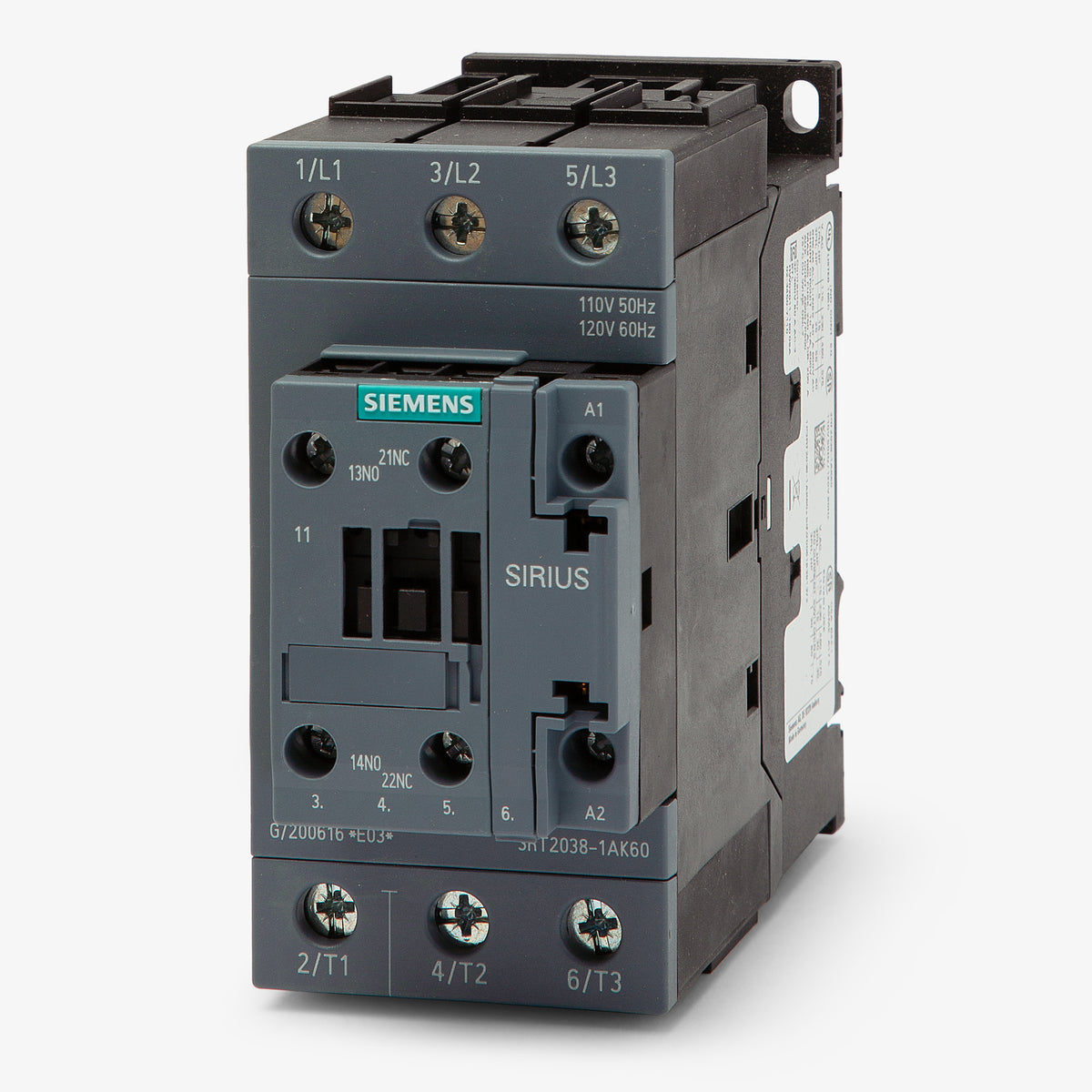 Siemens 3RT2038-1AK60 Contactor