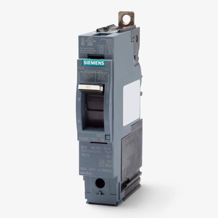 Siemens 3VA4140-5ED14-0AA0 - 40A 1 Pole Molded Case Circuit Breaker