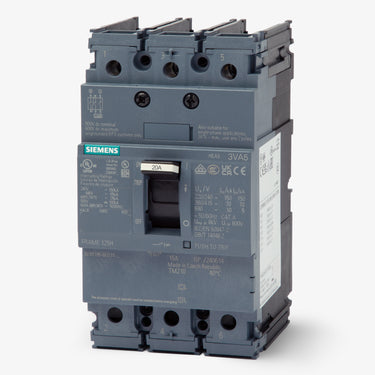Siemens 3VA5120-4ED31-0AA0 - 20A 3 Pole Molded Case Circuit Breaker