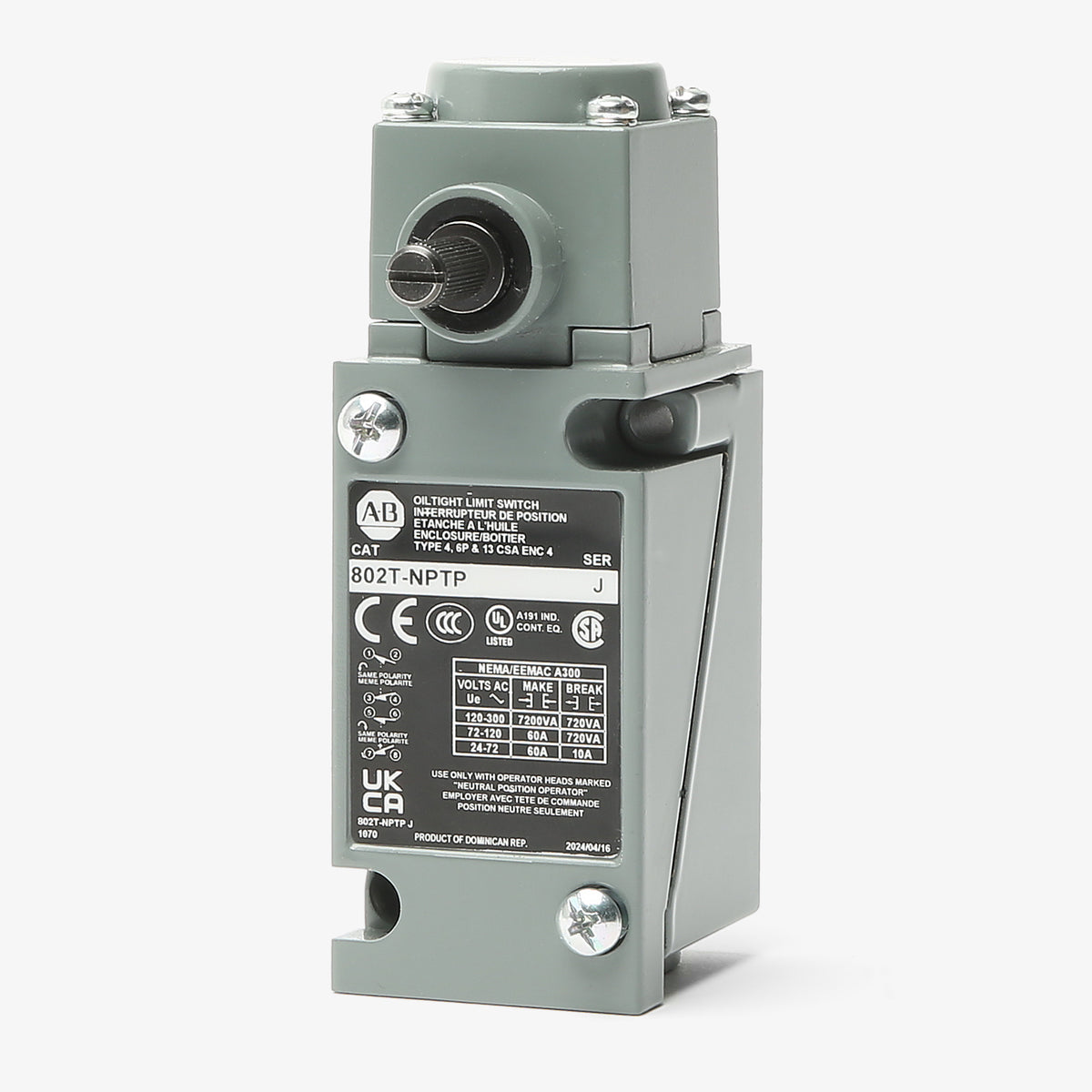 Allen Bradley 802T-NPTP Limit Switch 802TNPTP