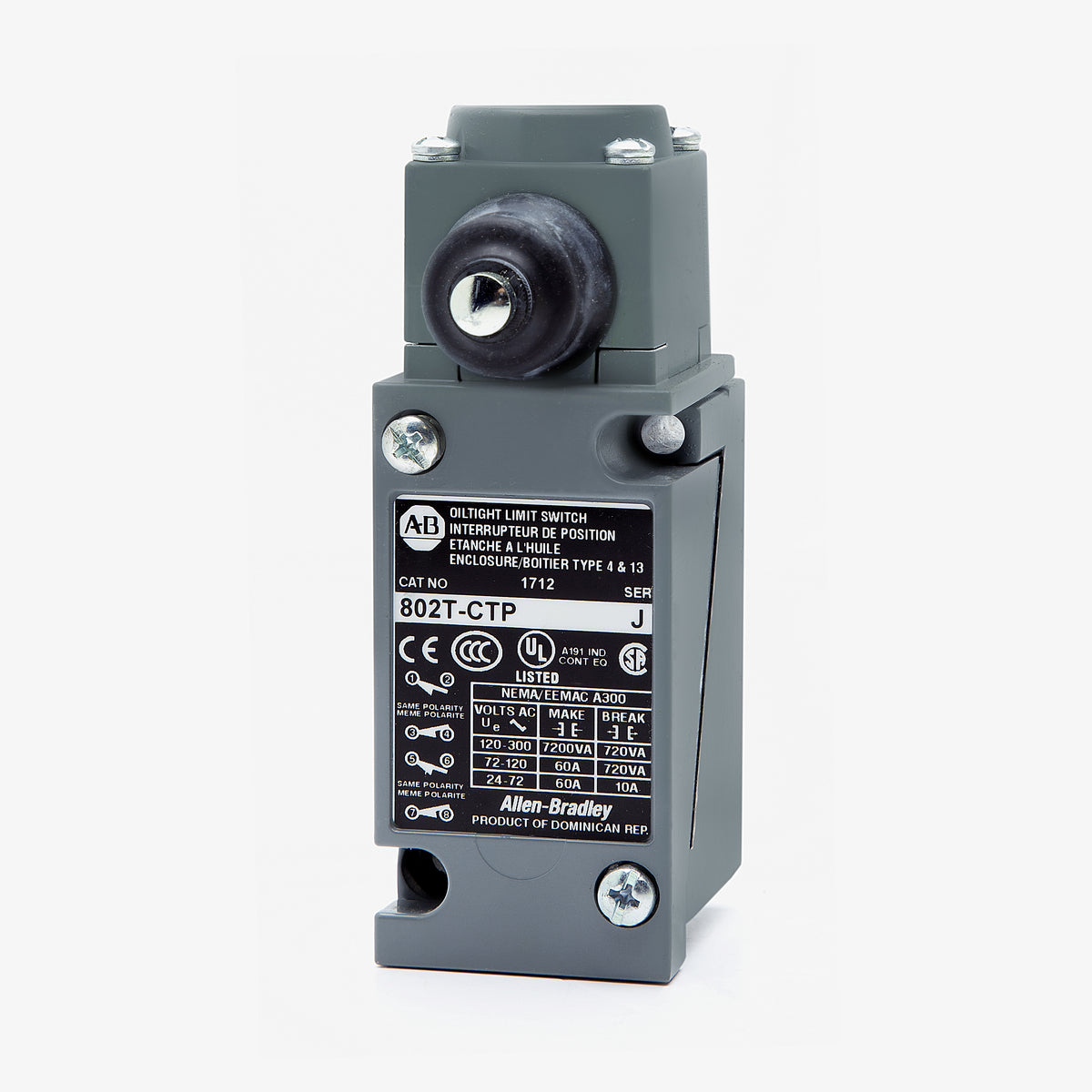 Allen Bradley 802T-CTP Limit Switch  802TCTP