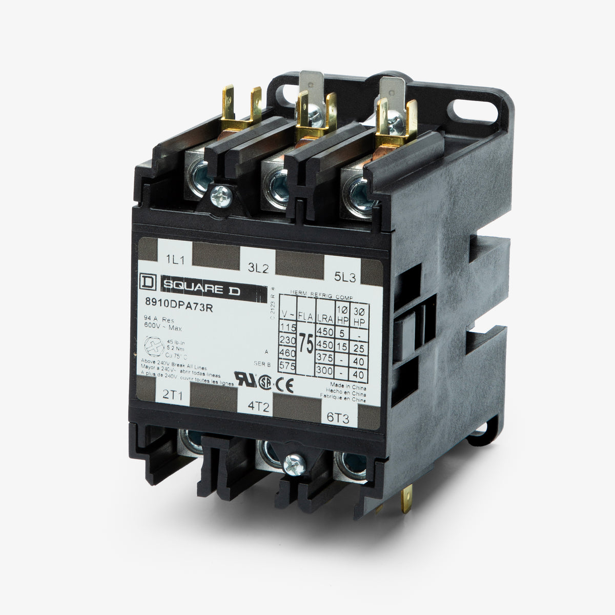 Square D 8910DPA73RV02 Contactor