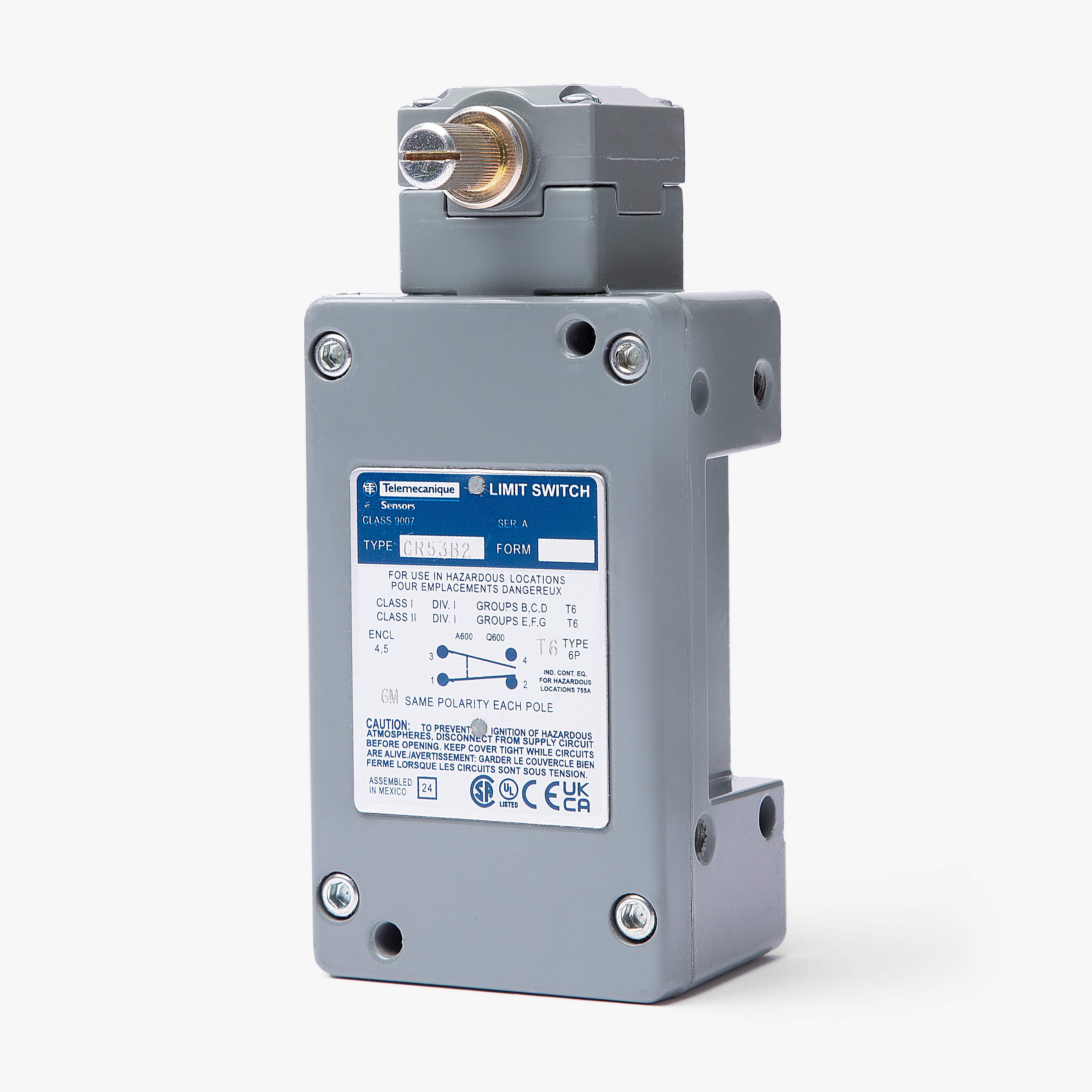 Square D 9007CR53B2 Side Rotary Spring Return Lever Limit Switch ...