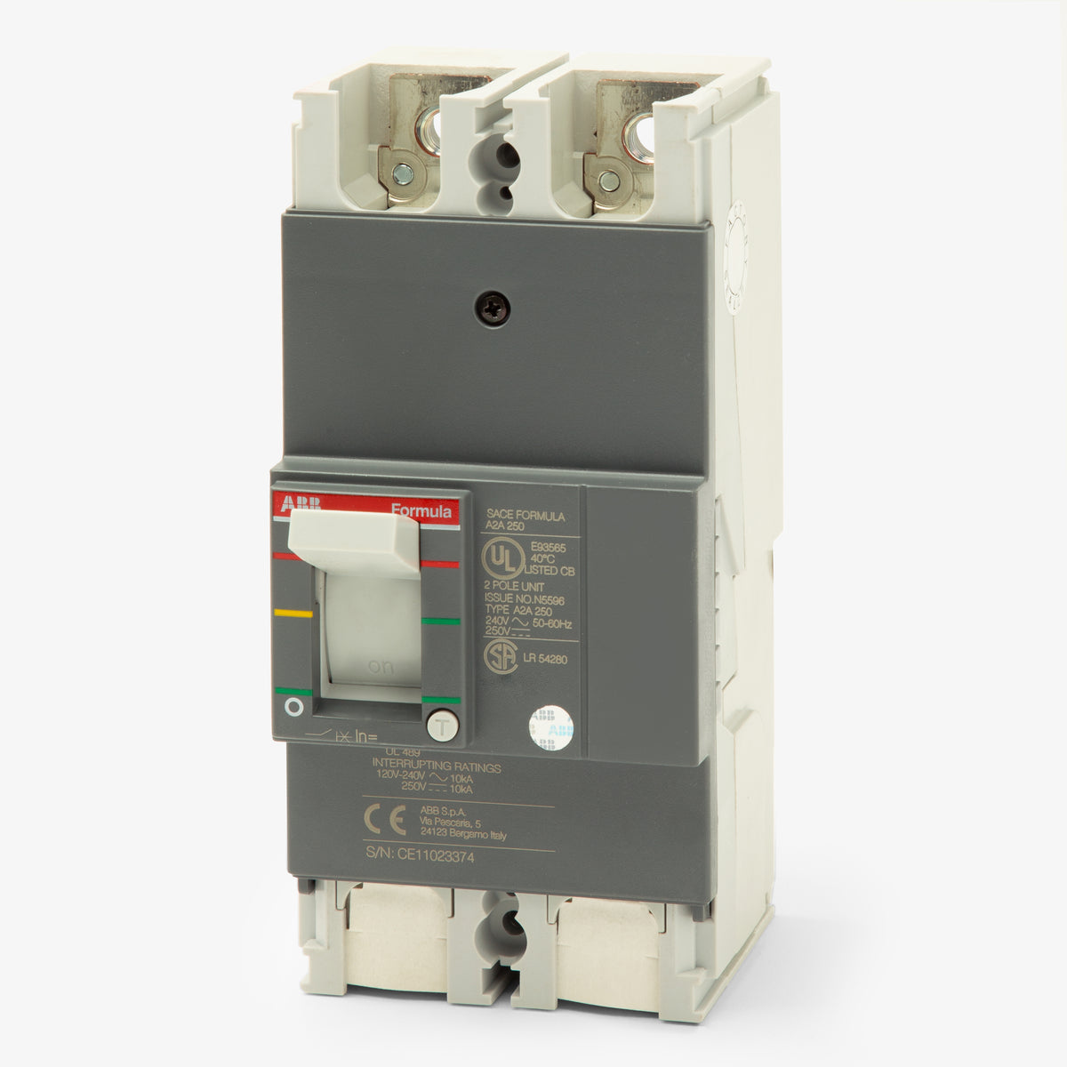 ABB A2A200TW-2 - 200A 2 Pole Molded Case Circuit Breaker