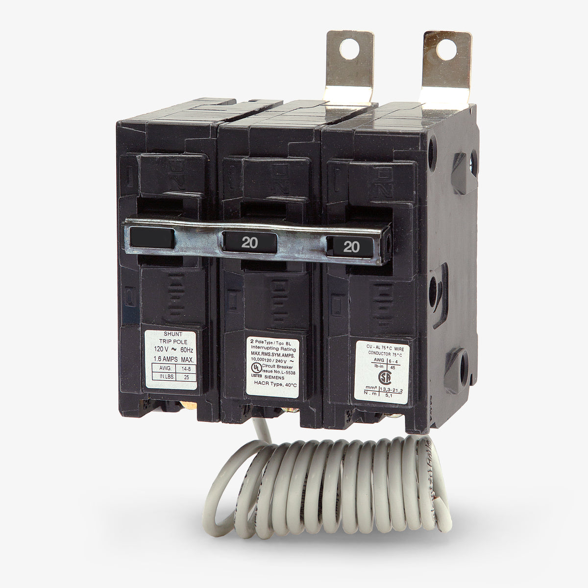 Siemens B22000S01 - 20A 2 Pole Molded Case Circuit Breaker