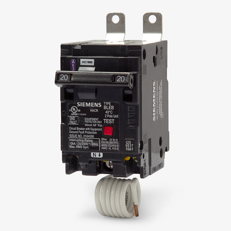 Siemens B220EG - 20A GFEP Miniature Circuit Breaker