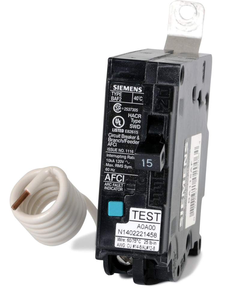 Siemens BA115AF - 15A AFCI Miniature Circuit Breaker