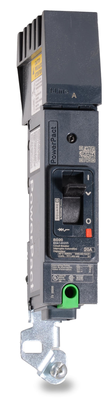 Square D BDA140205 - 20A 1 Pole Molded Case Circuit Breaker