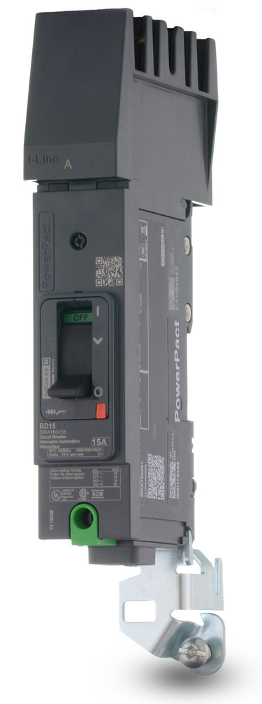 Square D BDA160155 - 15A 1 Pole Molded Case Circuit Breaker