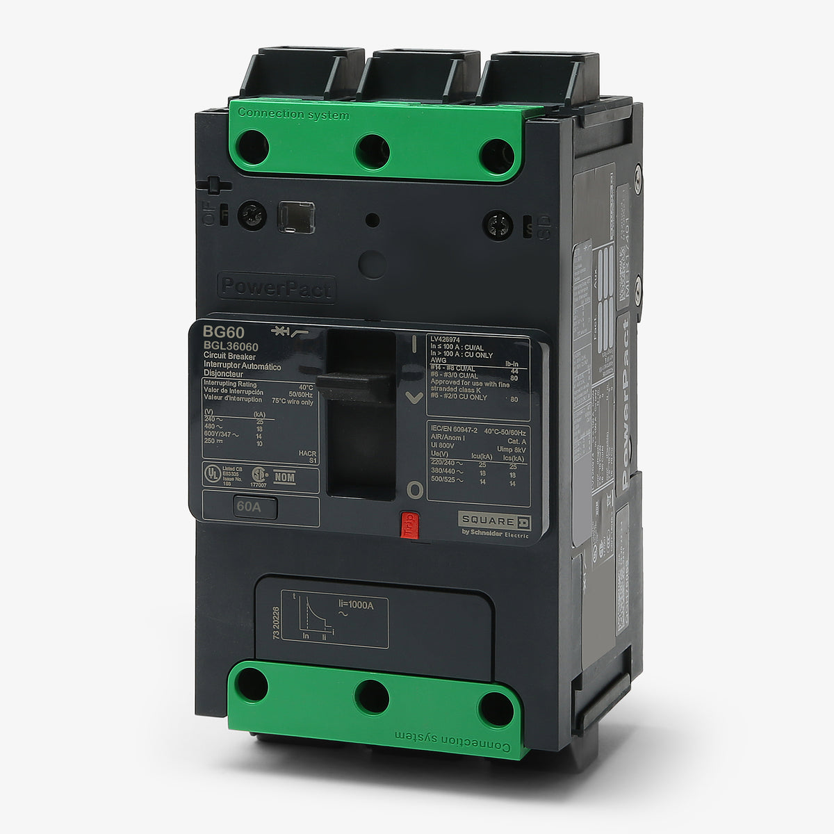 Square D BGL36060 - 60A 3 Pole Molded Case Circuit Breaker