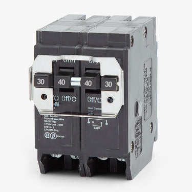 Eaton / Cutler-Hammer BQ230240 - 30/40A Quadplex Miniature Circuit Breaker