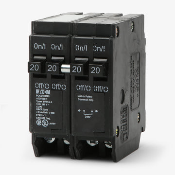 Eaton / Cutler-Hammer BQC2202120 - 20/20A Quadplex Miniature Circuit Breaker