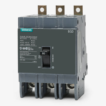 Siemens BQD380 - 80A 3 Pole Molded Case Circuit Breaker