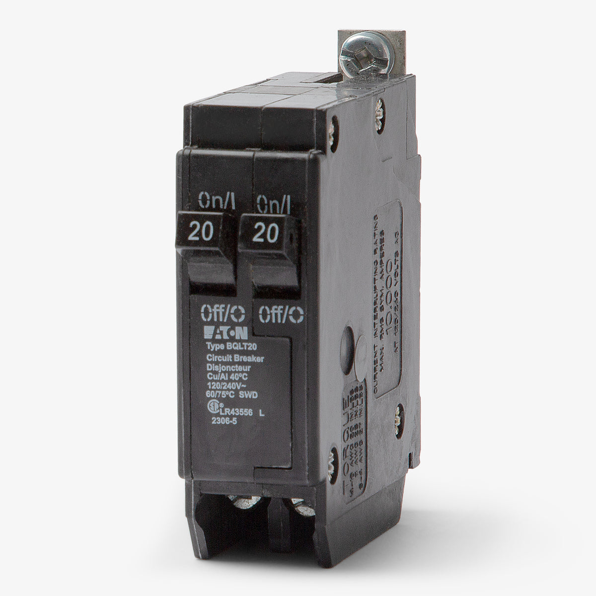 Eaton / Cutler-Hammer BQLT20 - 20A Tandem Miniature Circuit Breaker